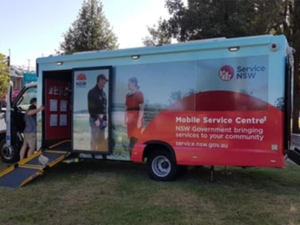Redfoot Levelling - A mobile service centre is parked in a grassy area.