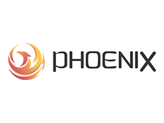 Redfoot Levelling - The phoenix logo on a white background for Phoenix Truck Bodies.