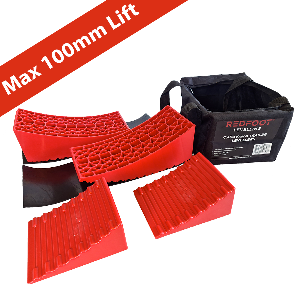 Redfoot Caravan Levellers – 100mm Lift